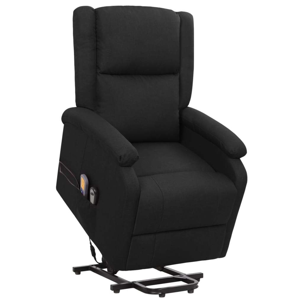 Black massage chair fabric