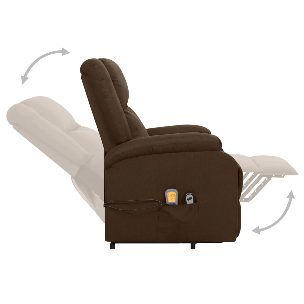 Dark brown massage chair fabric