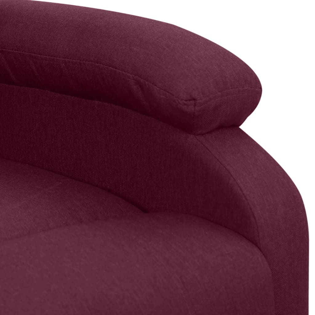 Violet fabric massage chair