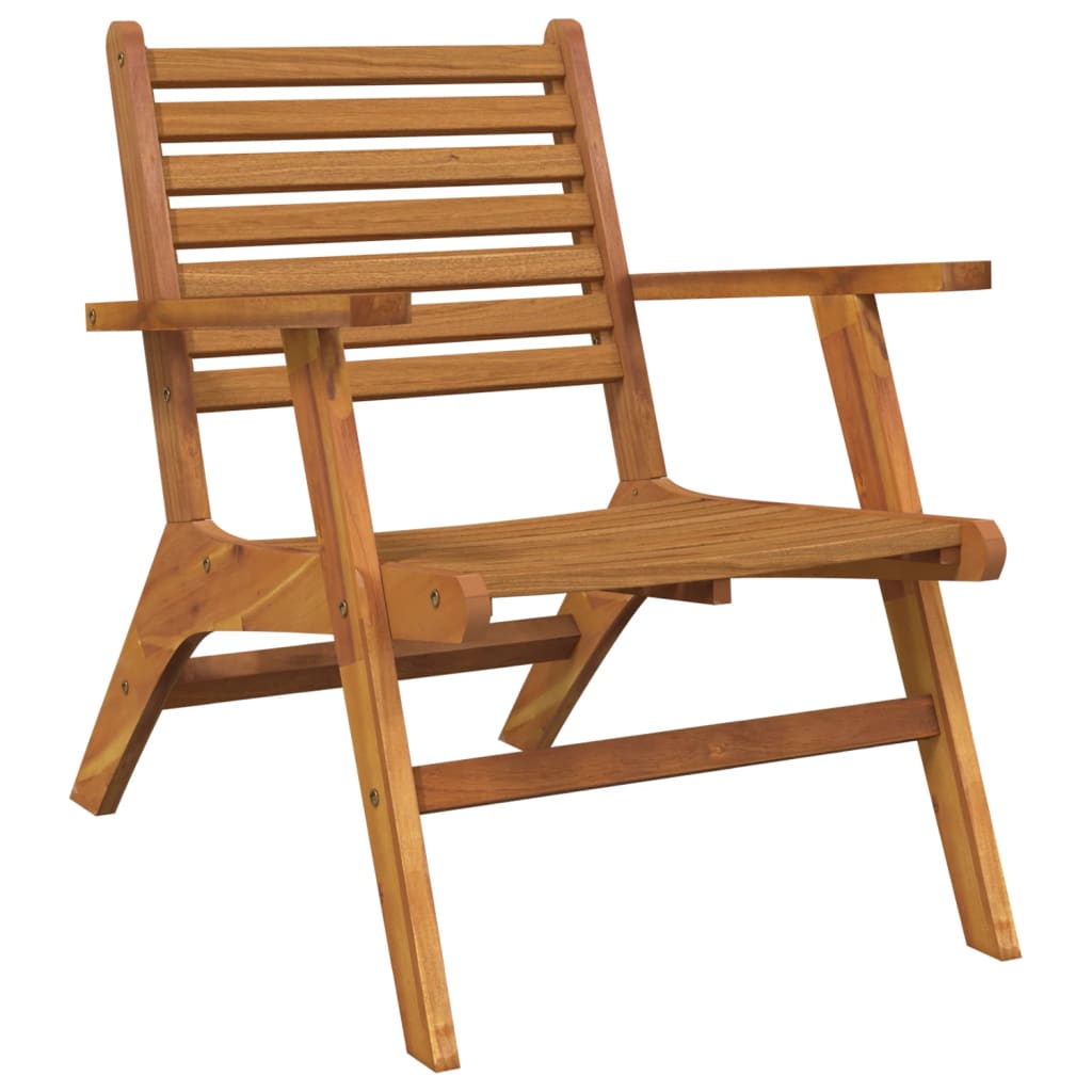 Chaises de jardin 2 pcs Bois d'acacia solide