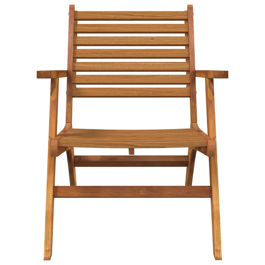 Chaises de jardin 2 pcs Bois d'acacia solide