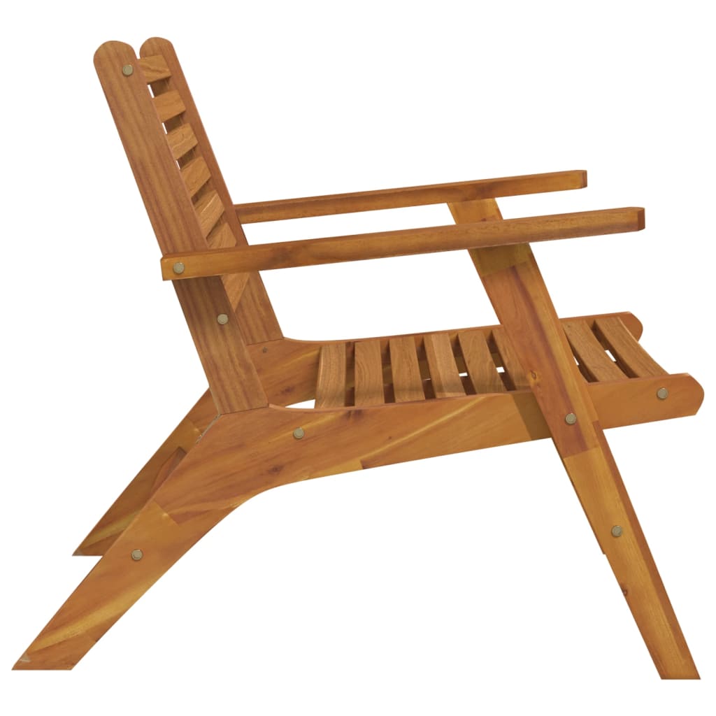 Chaises de jardin 2 pcs Bois d'acacia solide