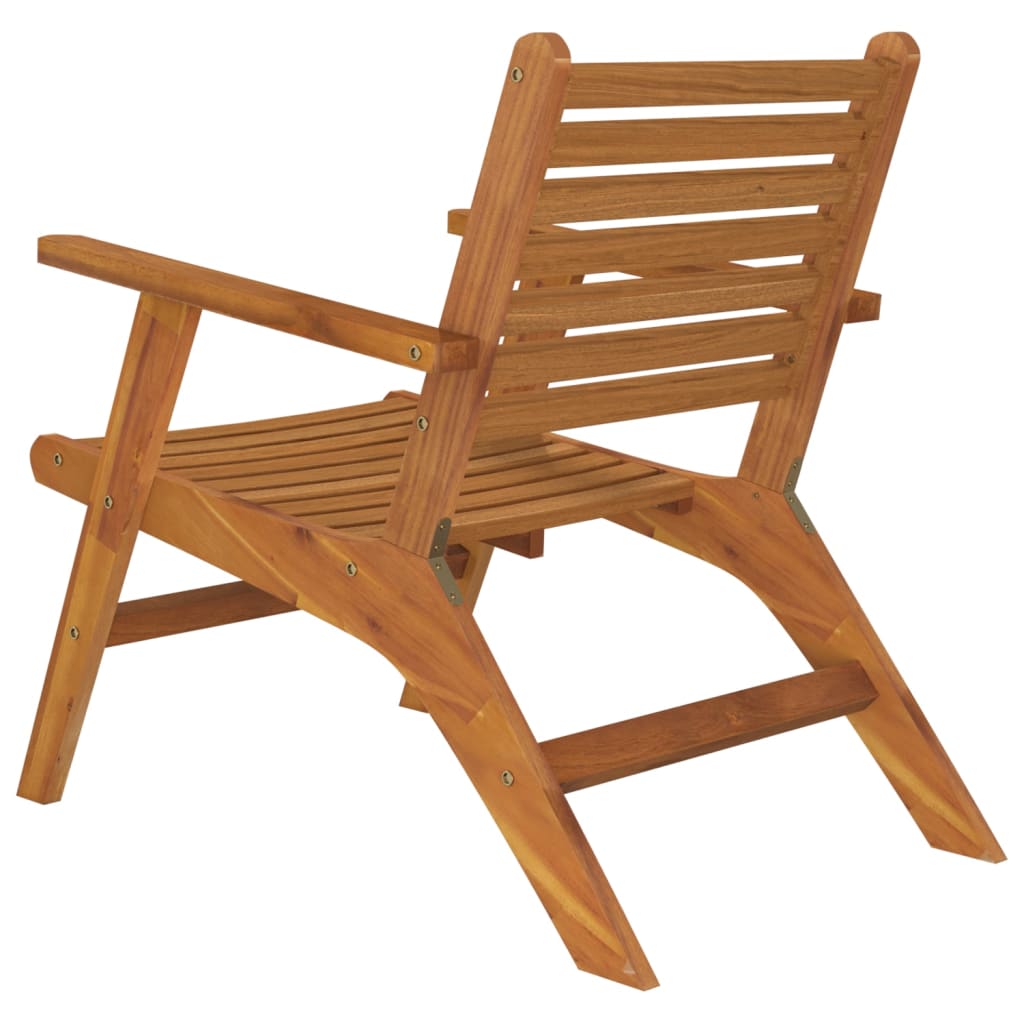 Chaises de jardin 2 pcs Bois d'acacia solide