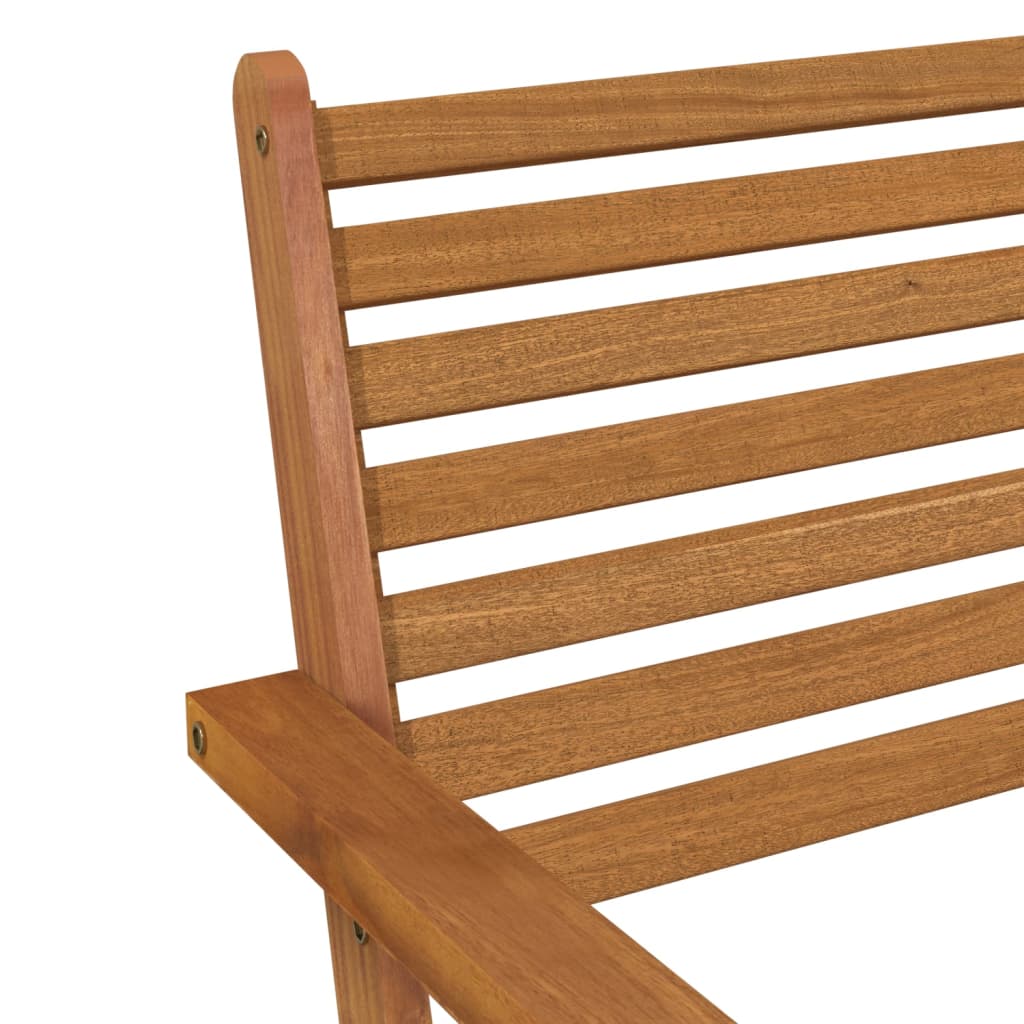 Chaises de jardin 2 pcs Bois d'acacia solide