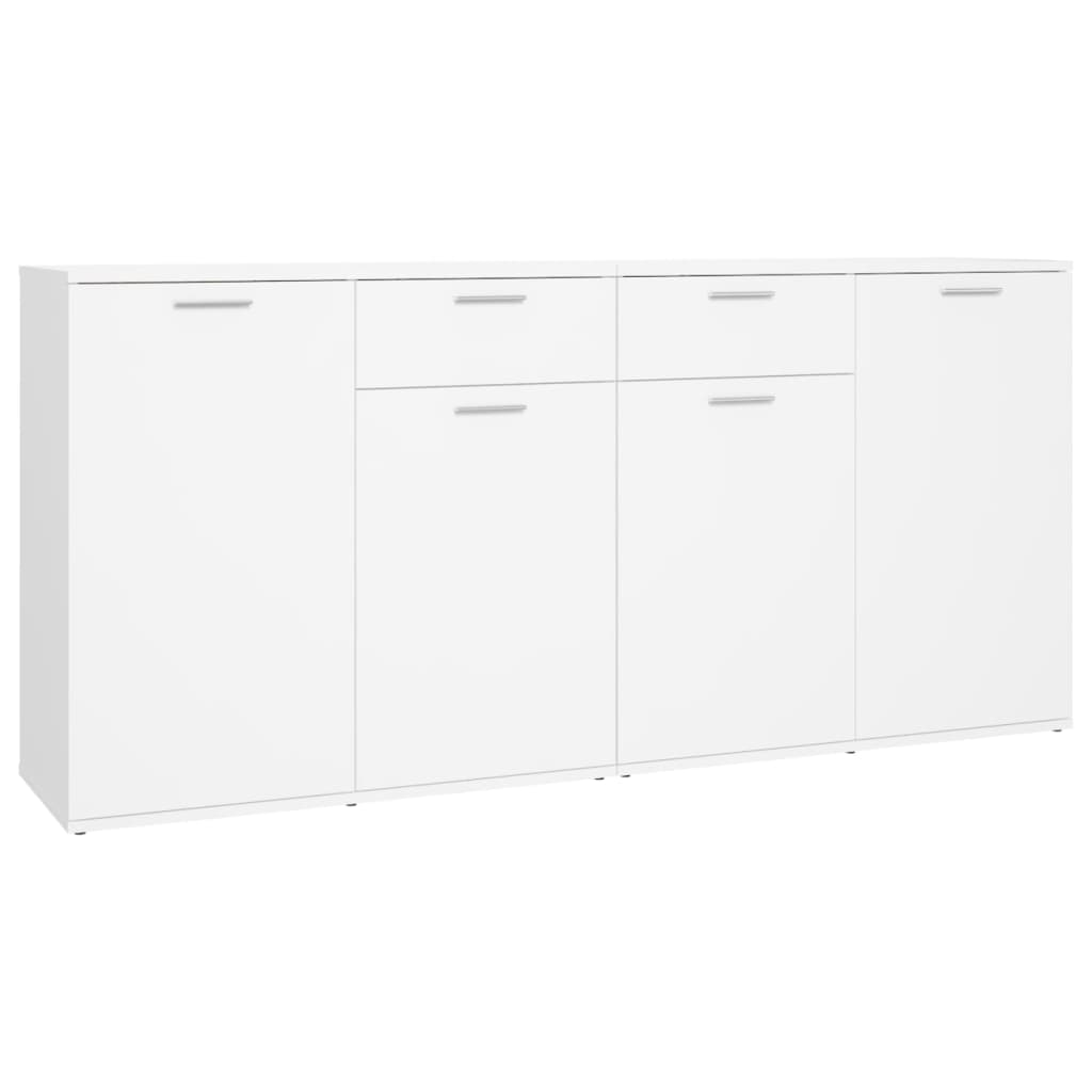 Buffet bianco 160x36x75 cm in truciolato