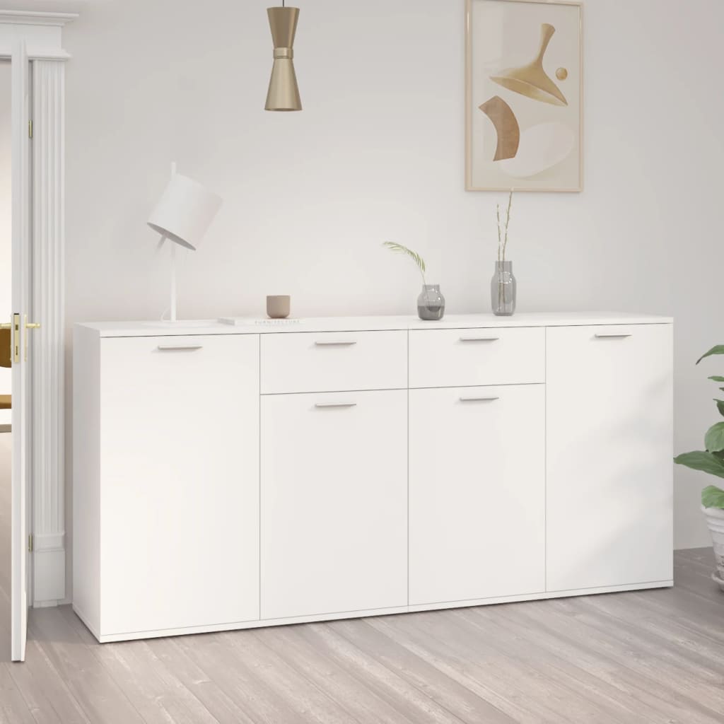 White buffet 160x36x75 cm Agglomerated