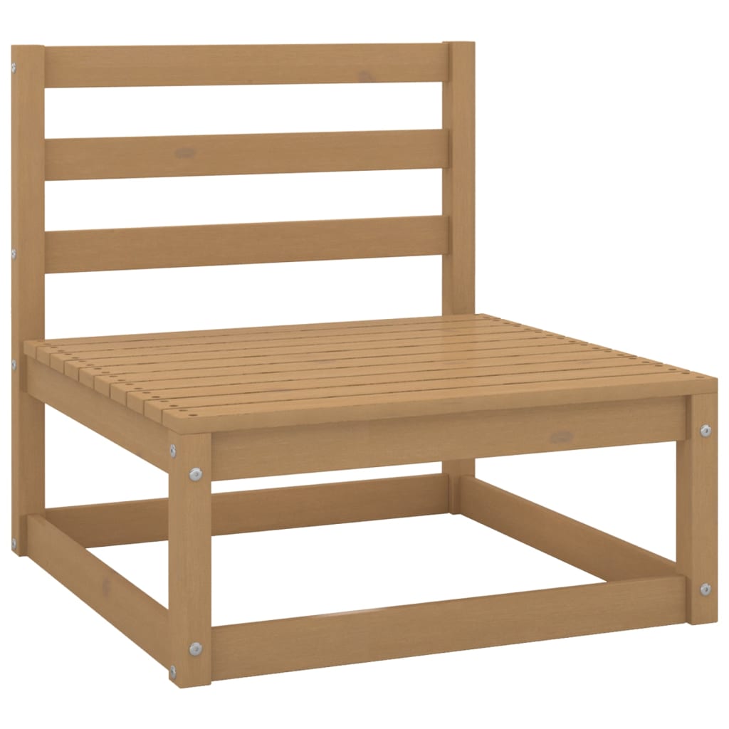 Salon de jardin 4 pcs avec coussins Bois de pin massif