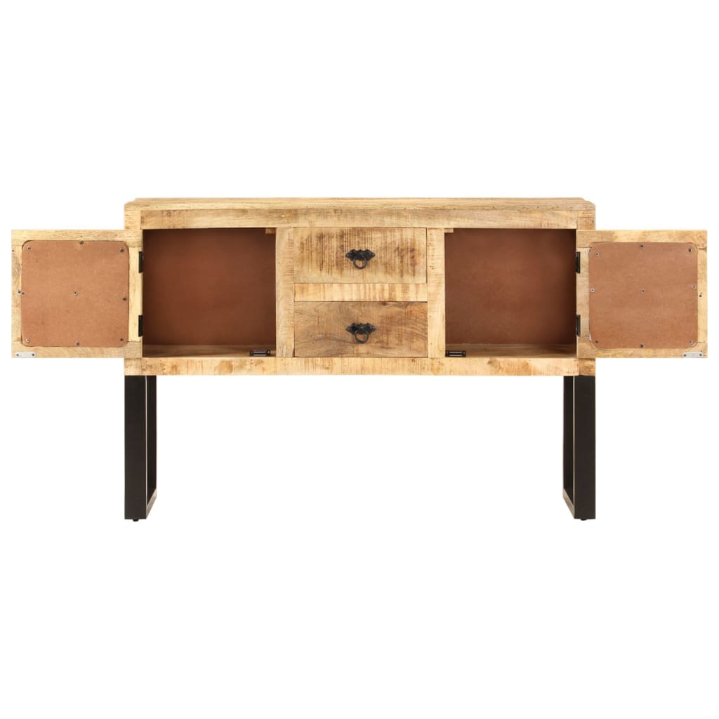 Credenza 110x30x74 cm Legno di mango grezzo