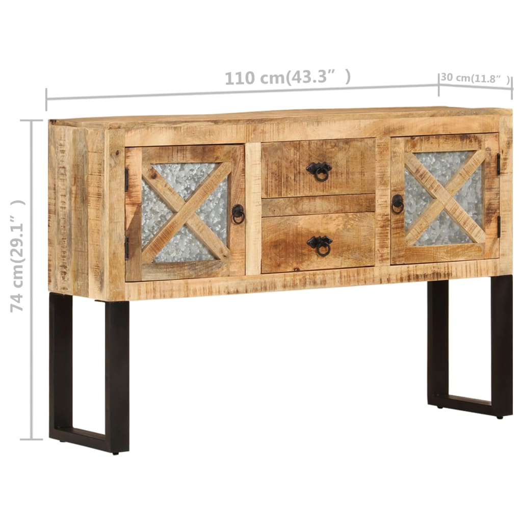 Buffet 110x30x74 cm Gross Mango Holz