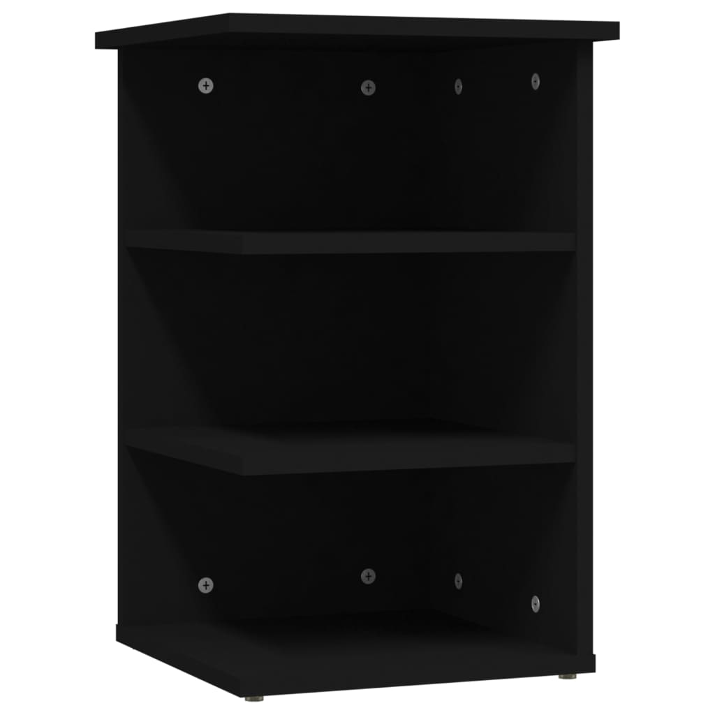 Black side cabinet 35x35x555 cm agglomerated