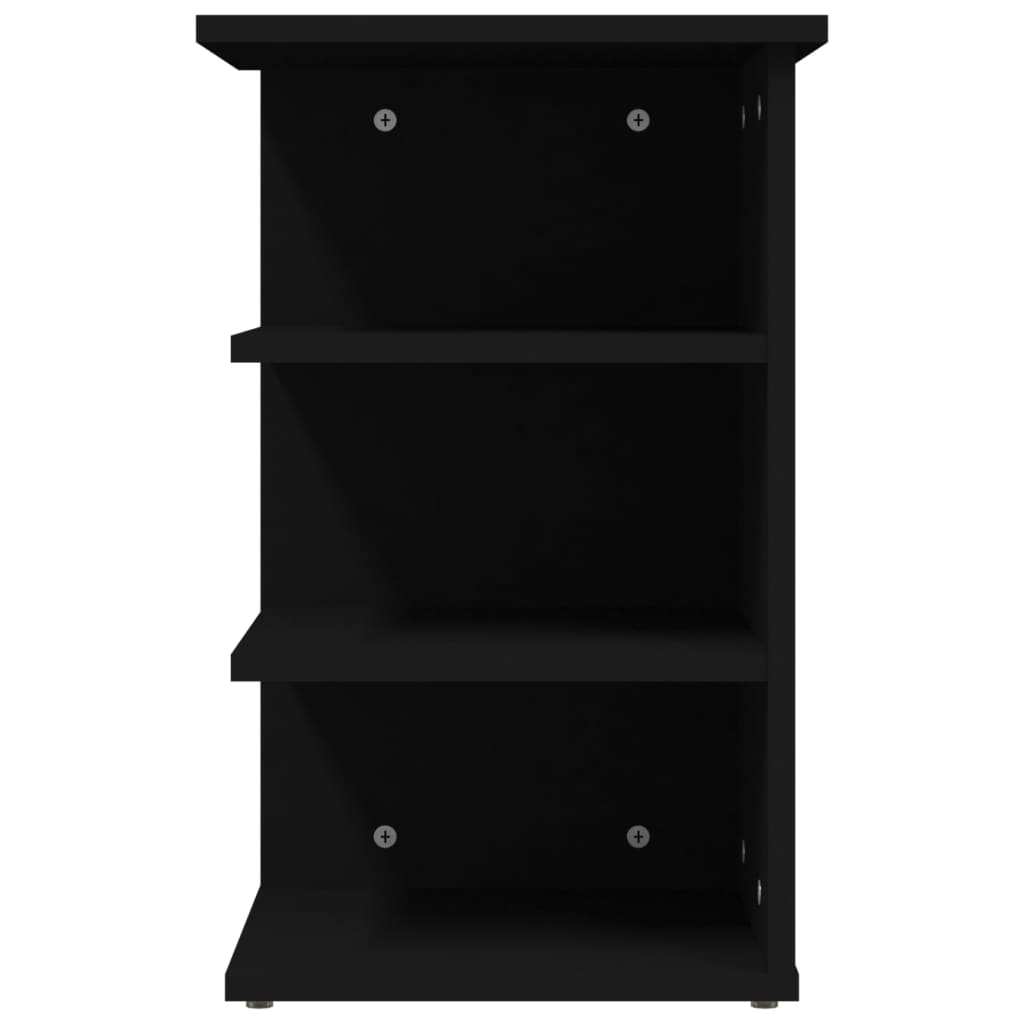Black side cabinet 35x35x555 cm agglomerated