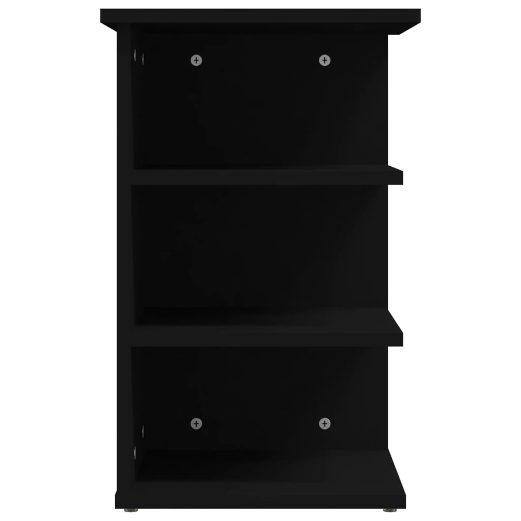Black side cabinet 35x35x555 cm agglomerated