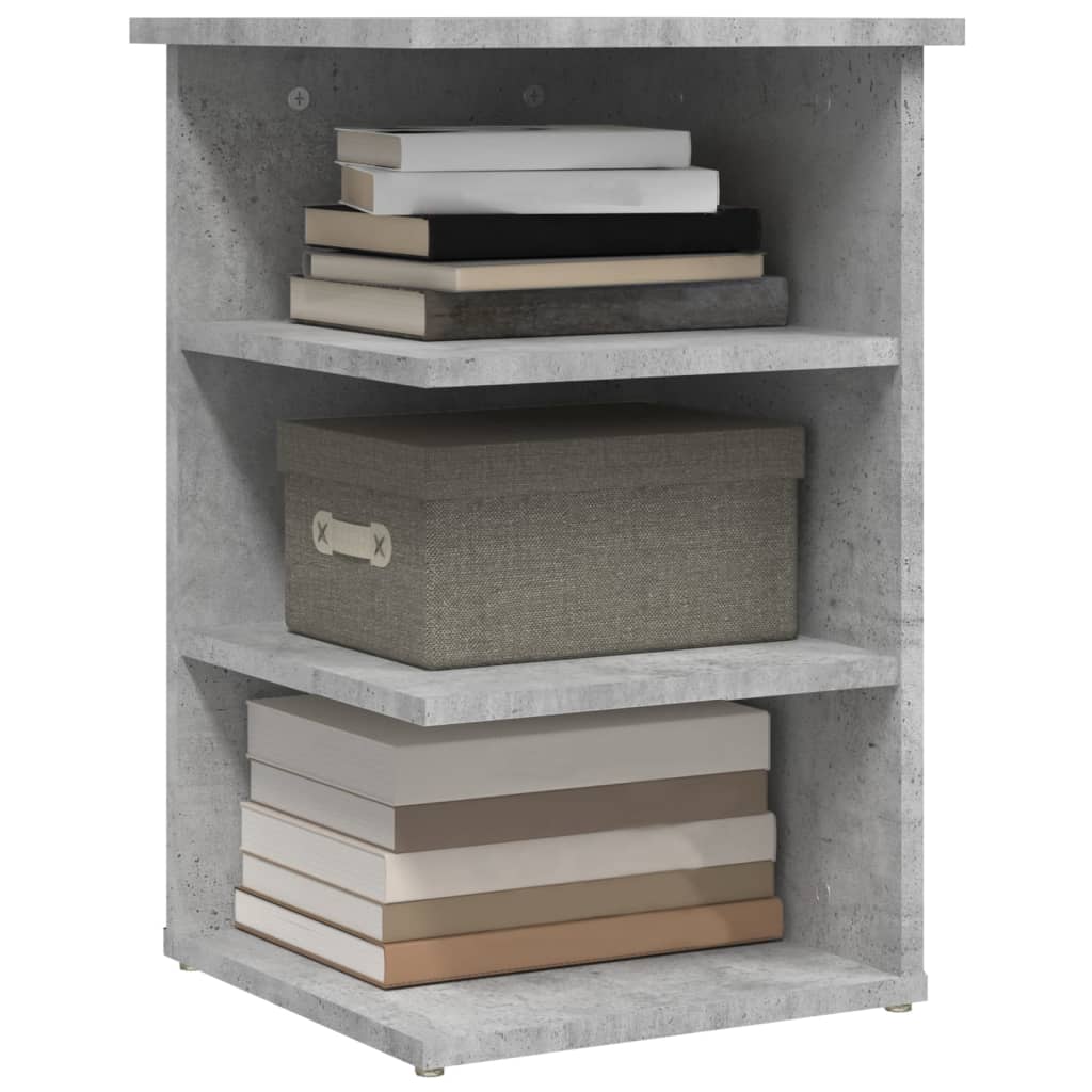 Concrete gray side cabinet 35x35x555 cm agglomerated