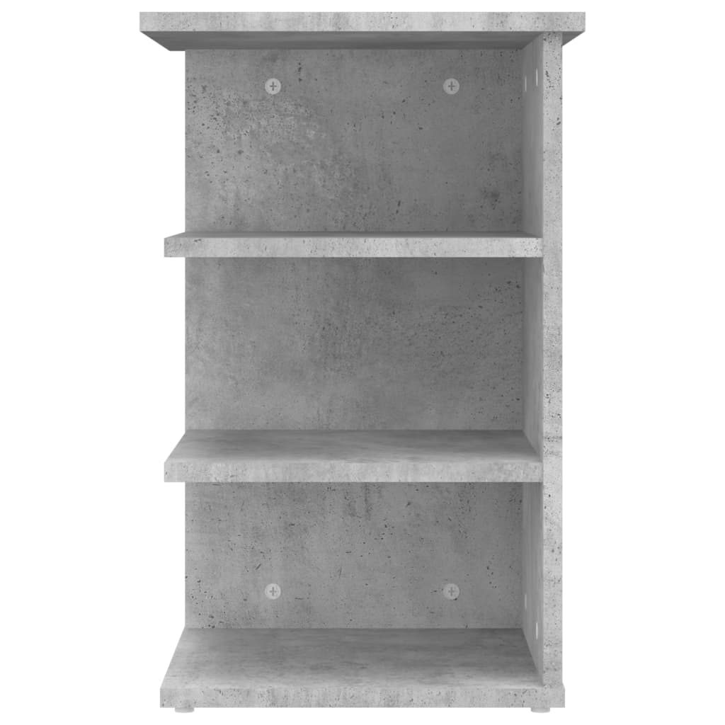 Concrete gray side cabinet 35x35x555 cm agglomerated