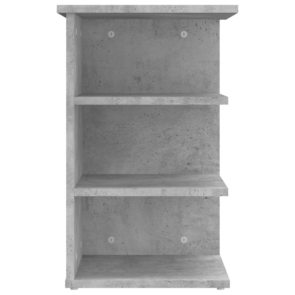 Betongrau -Seitenschrank 35x35x555 cm agglomeriert