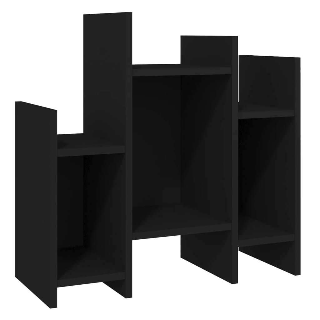 Black side cabinet 60x26x60 cm agglomerated