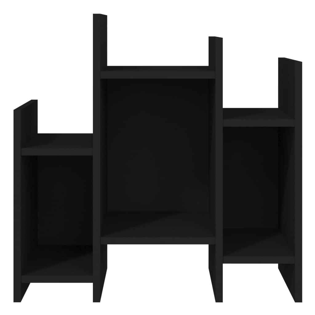 Black side cabinet 60x26x60 cm agglomerated