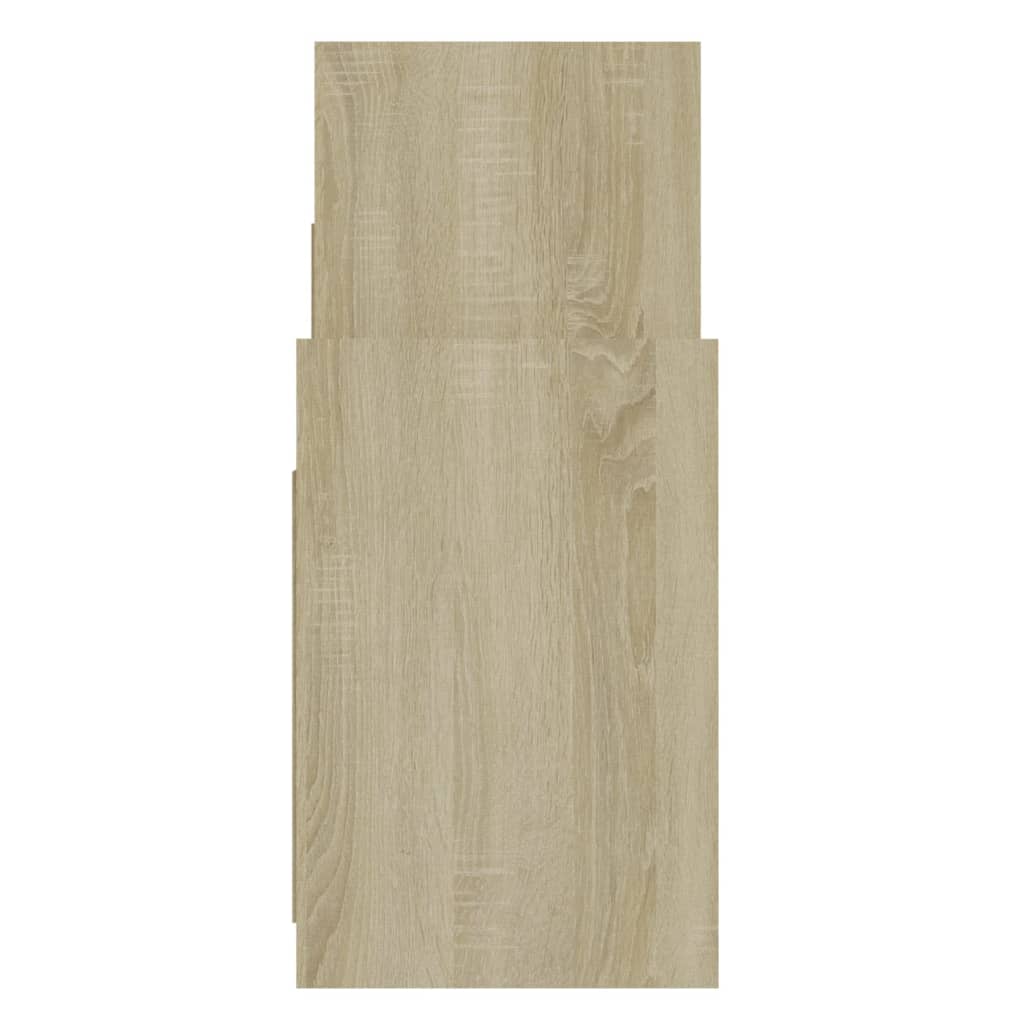 Sonoma Oak Side Cabinet 60x26x60 cm agglomeriert