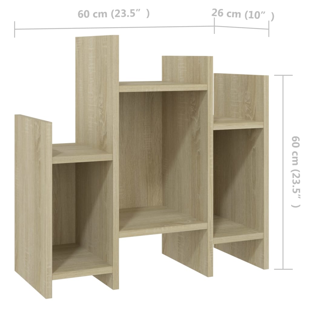 Sonoma Oak Side Cabinet 60x26x60 cm agglomeriert