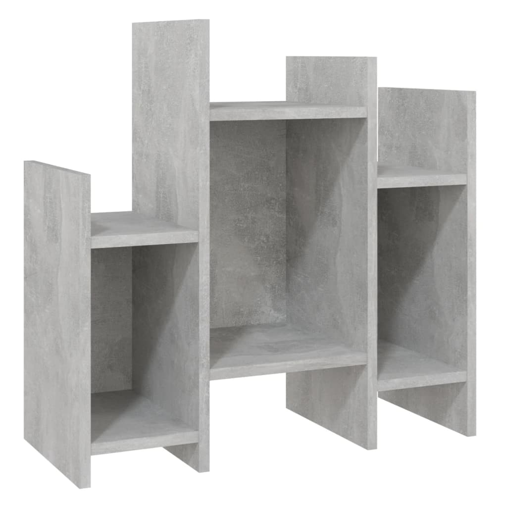 Concrete gray side cabinet 60x26x60 cm agglomerated