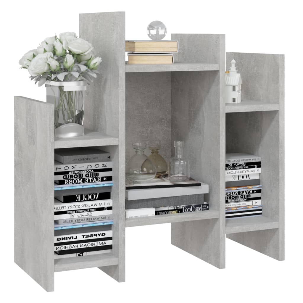 Concrete gray side cabinet 60x26x60 cm agglomerated