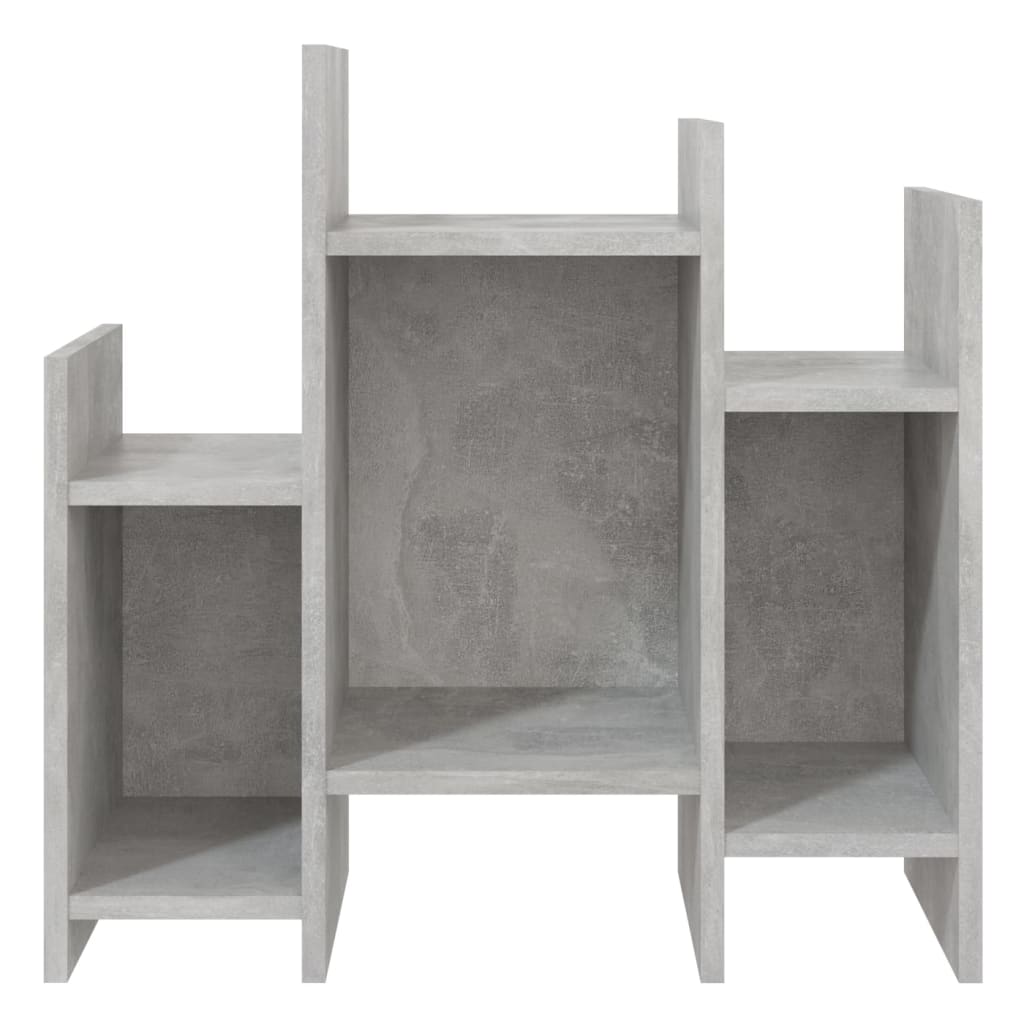 Concrete gray side cabinet 60x26x60 cm agglomerated