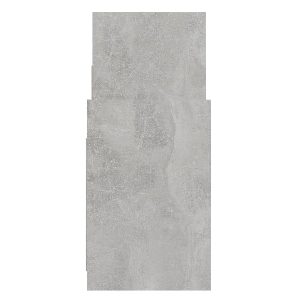Concrete gray side cabinet 60x26x60 cm agglomerated