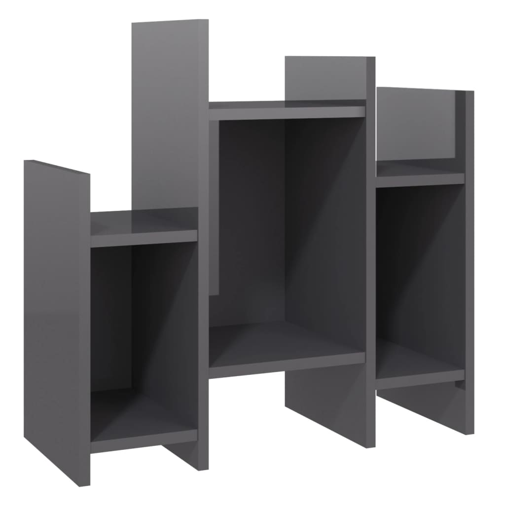 Brilliant gray side cabinet 60x26x60 cm agglomerated