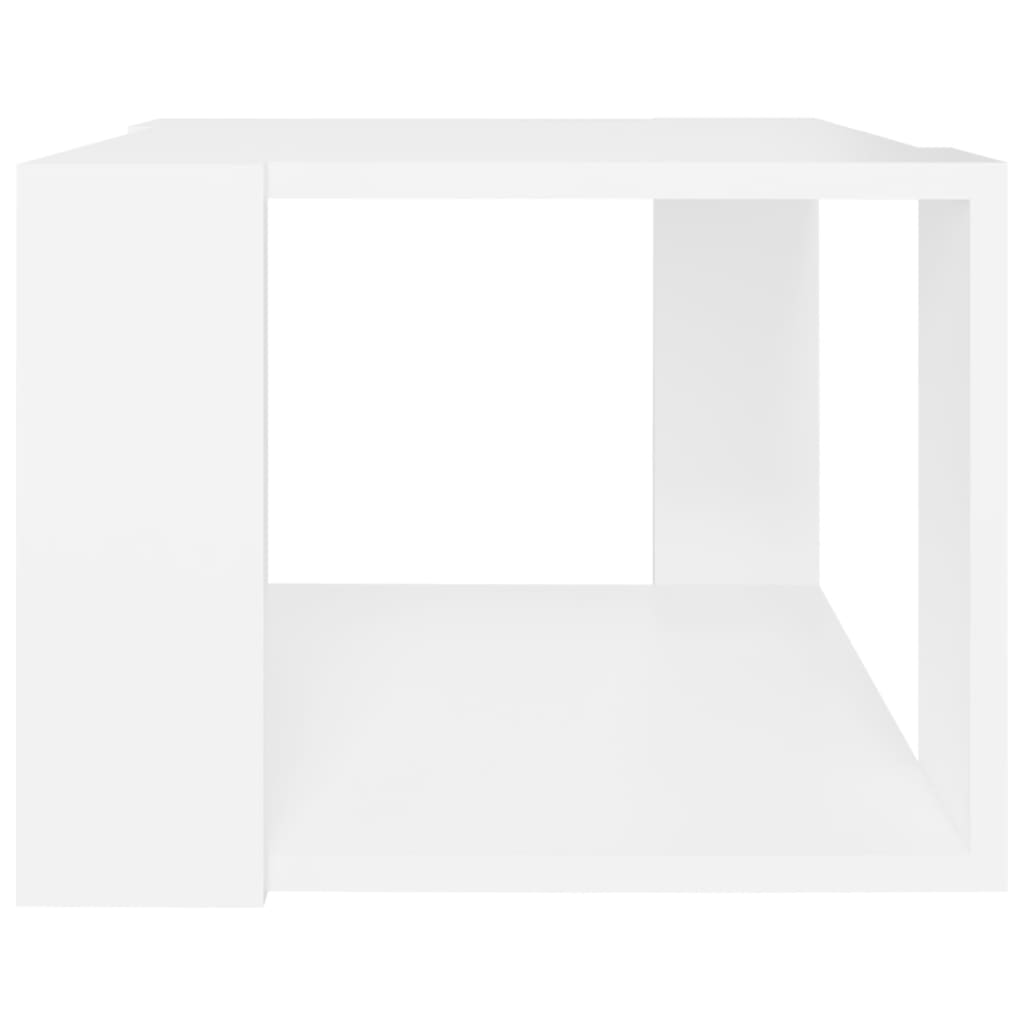 Table basse Blanc 40x40x30 cm Bois d'ingénierie