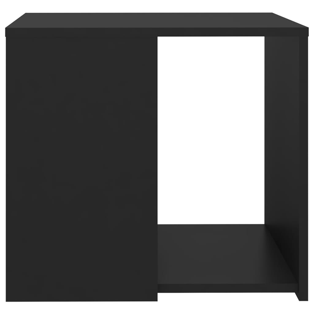 Black side table 50x50x45 cm agglomerated