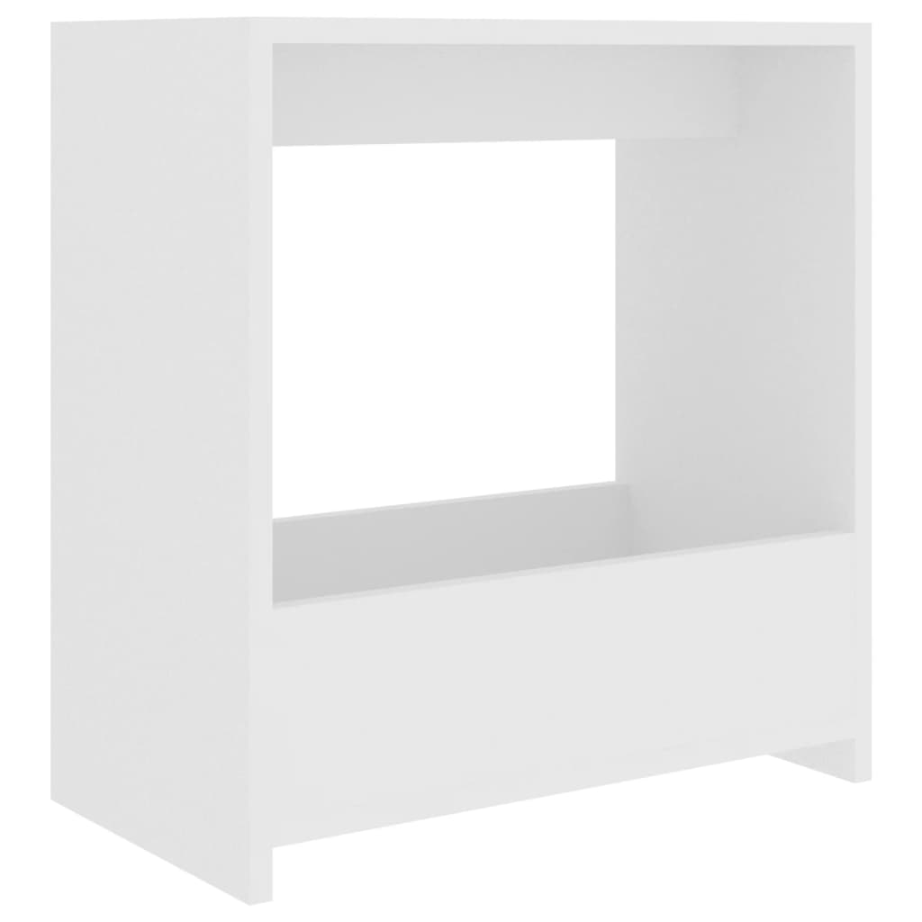 Tavolino Bianco 50x26x50 cm Truciolare