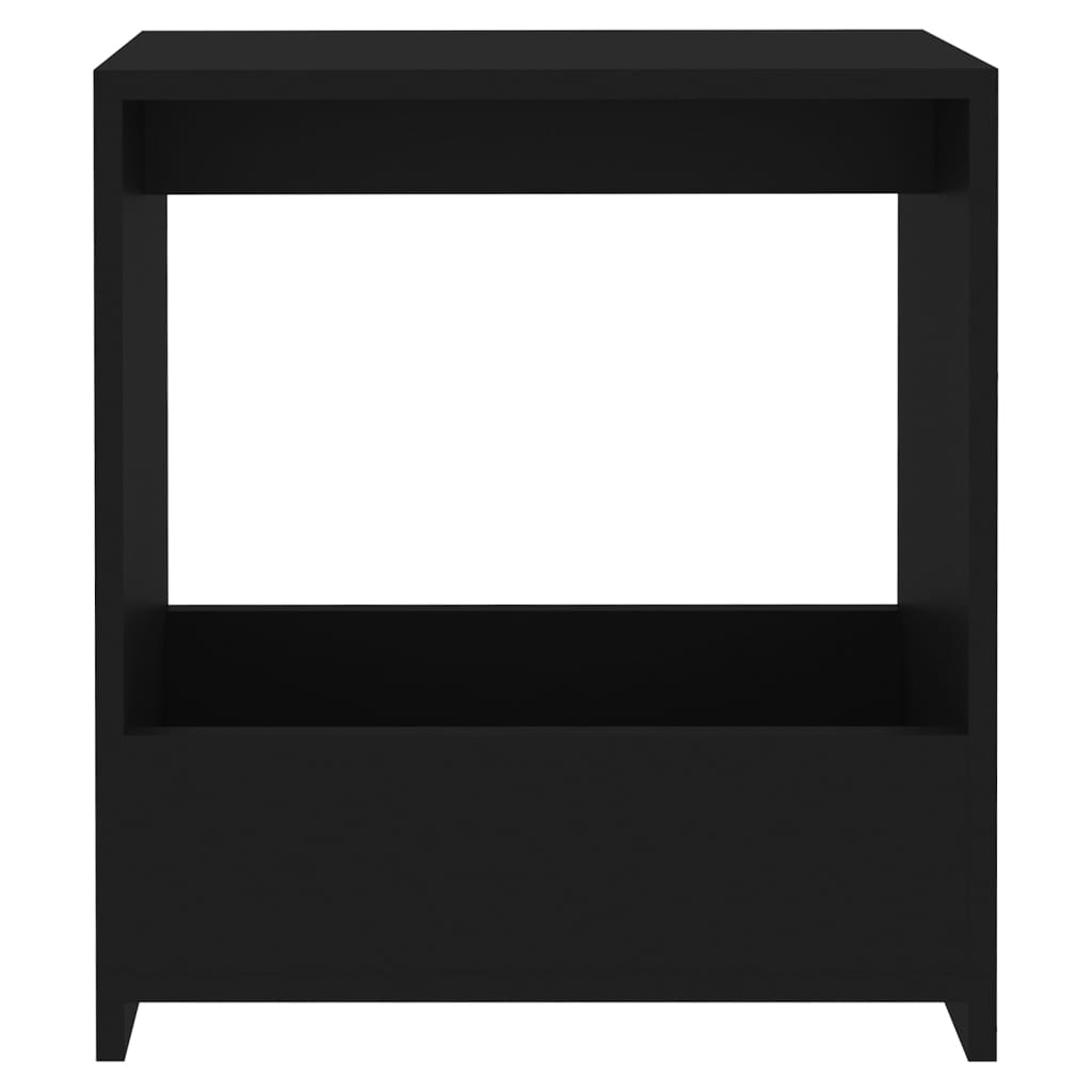 Table d'appoint Noir 50x26x50 cm Aggloméré