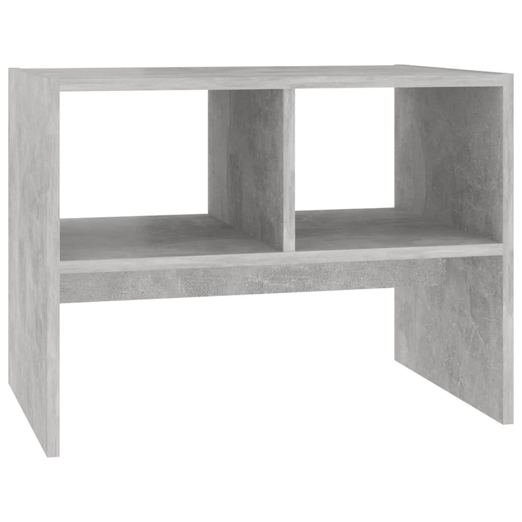 Concrete gray convertible table 60x40x45 cm agglomerated