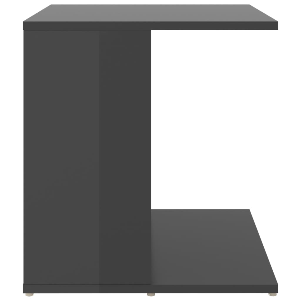 Hochglänzende graue Überstunden Tabelle 45x45x48 cm agglomeriert