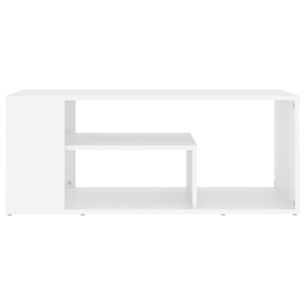 Tavolino Bianco 100x50x40 cm Truciolare