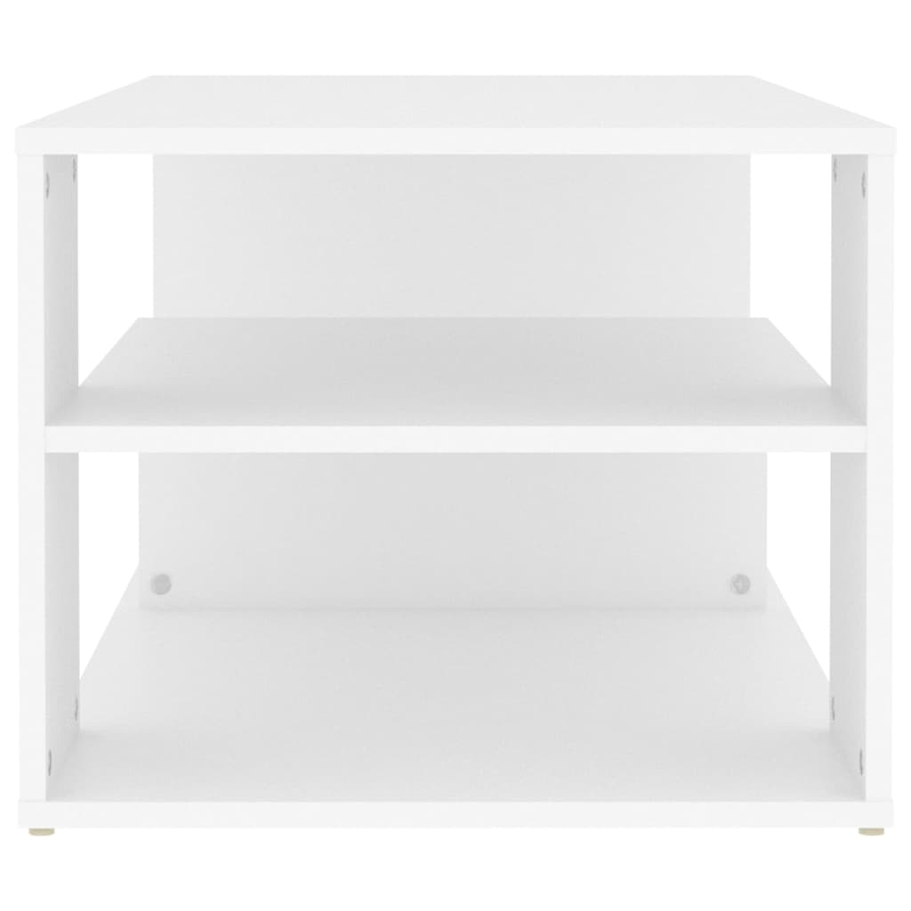 Table basse Blanc 100x50x40 cm Aggloméré