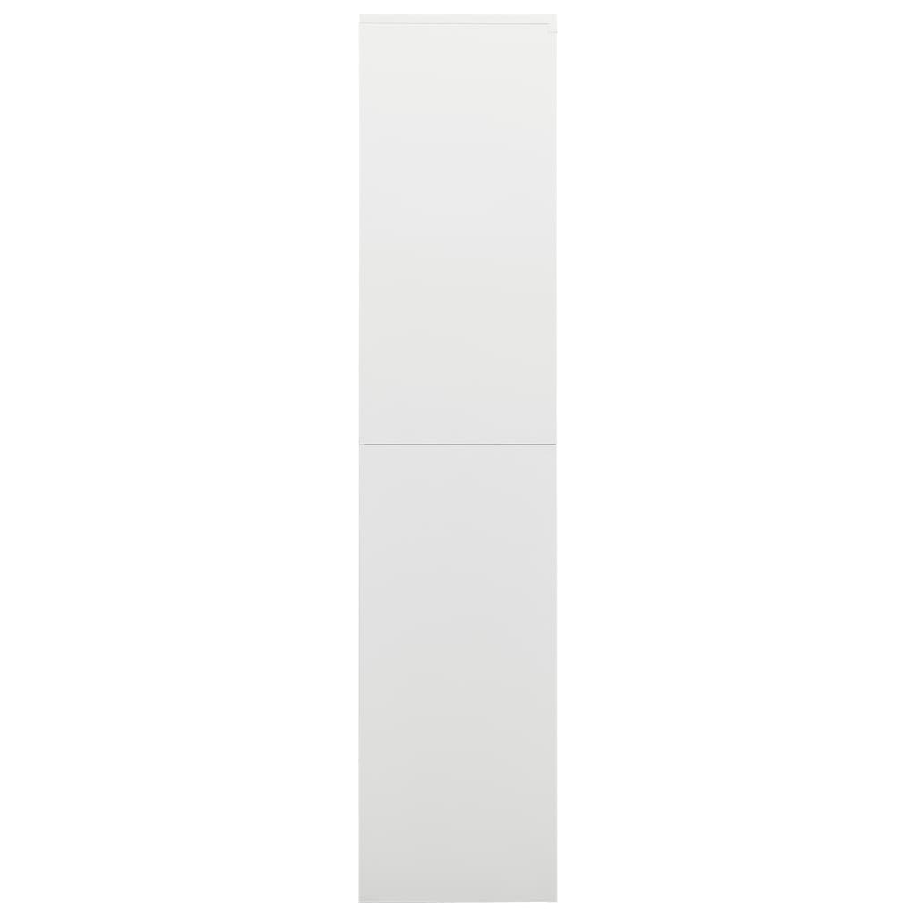 Weißer Schließfachschrank 90x40x180 cm Stahl