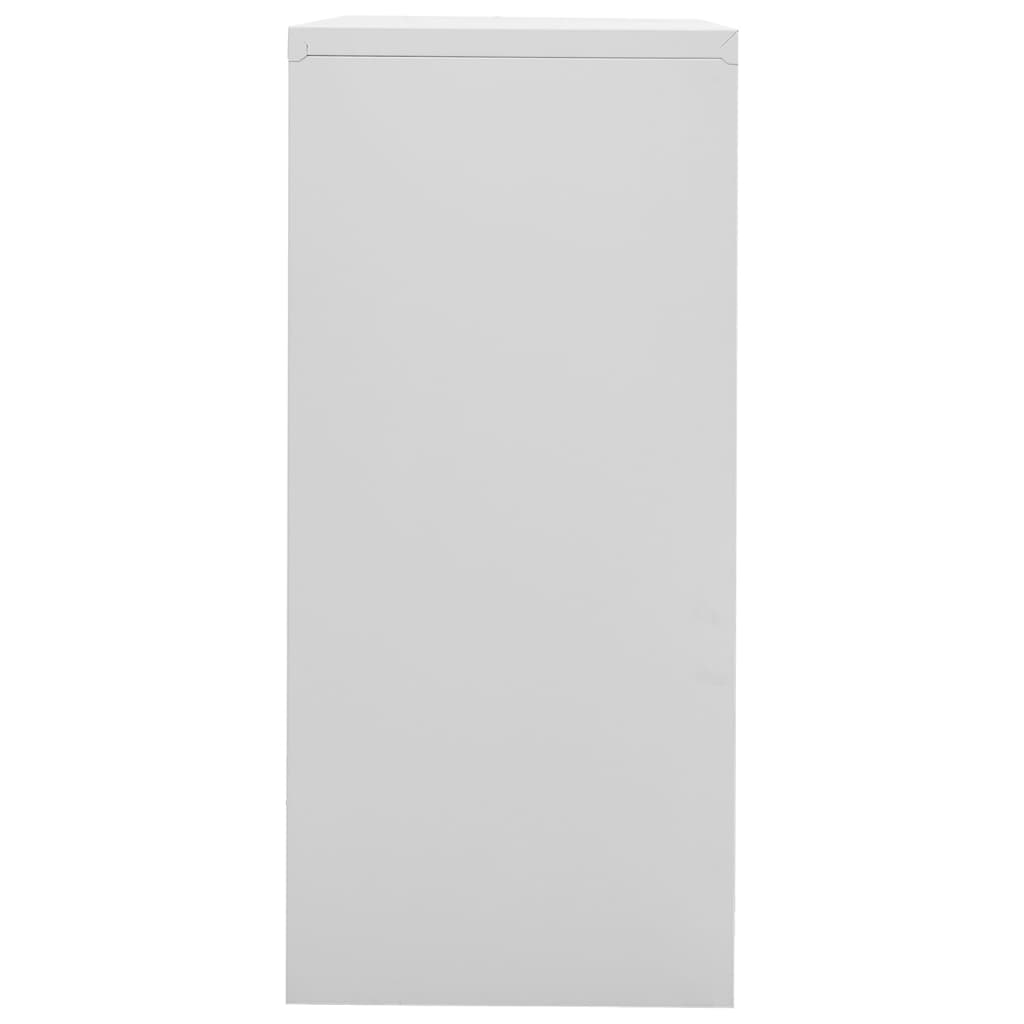 Schedario grigio chiaro 90x46x103 cm Acciaio
