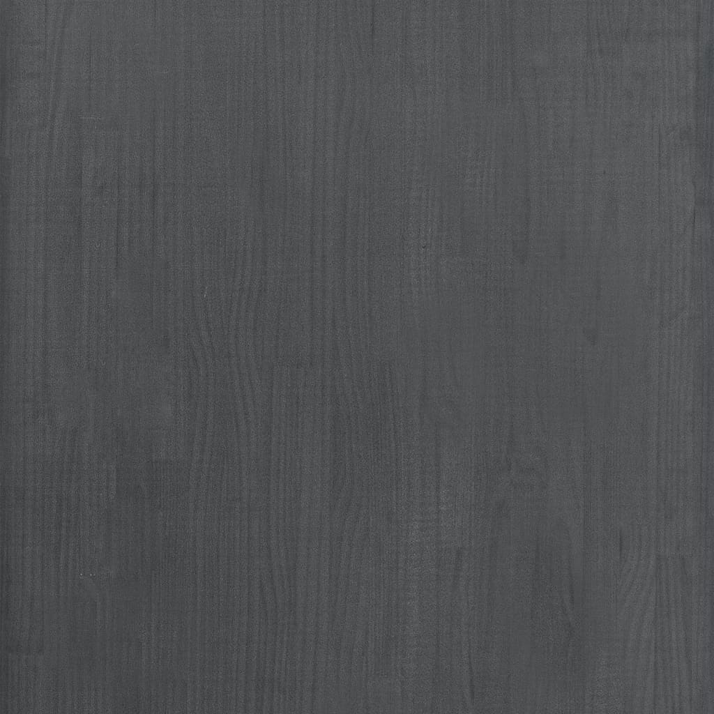 Gray storage shelf 60x30x105 cm Solid pine wood