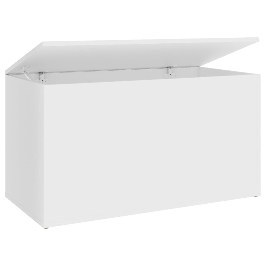 Weiße Aufbewahrungsbox 84x42x46 cm Engineering Holz