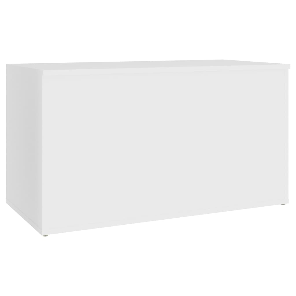 White storage box 84x42x46 cm engineering wood