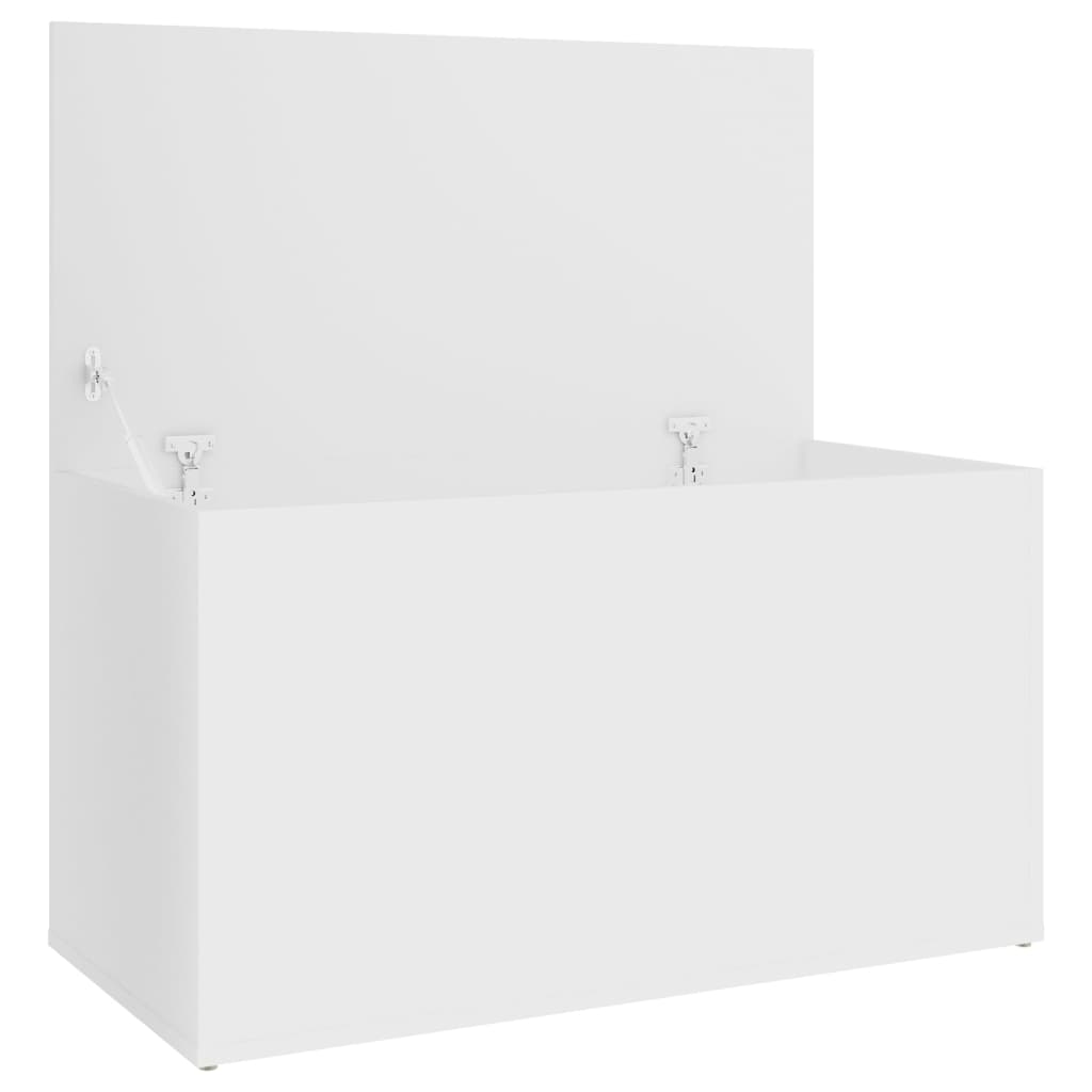 Weiße Aufbewahrungsbox 84x42x46 cm Engineering Holz