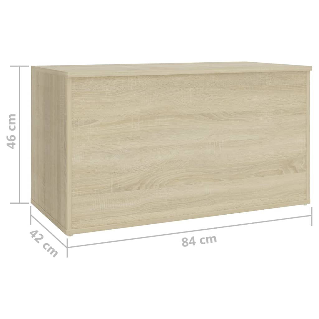 Sonoma oak storage box 84x42x46 cm engineering wood