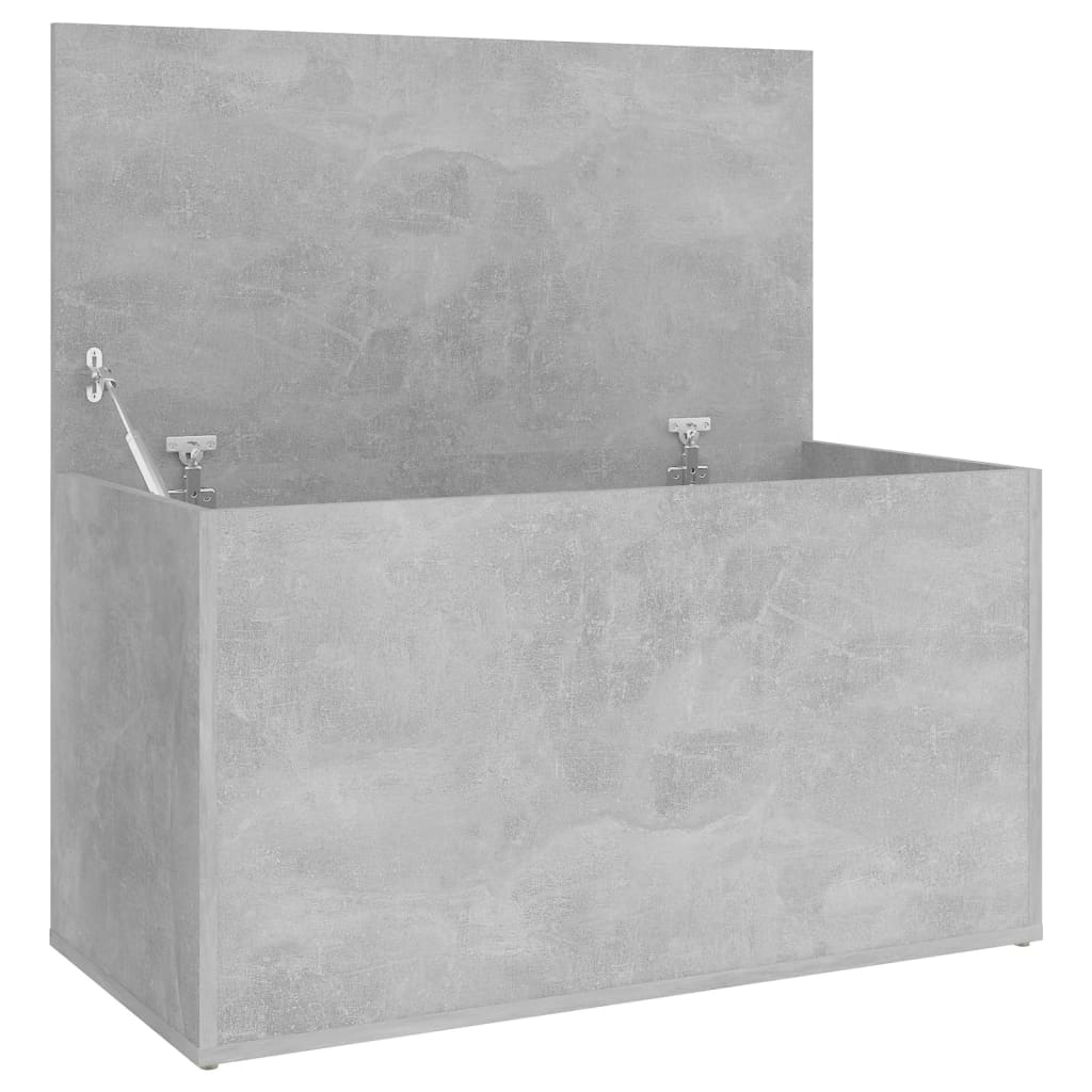 Concrete gray storage box 84x42x46 cm engineering wood