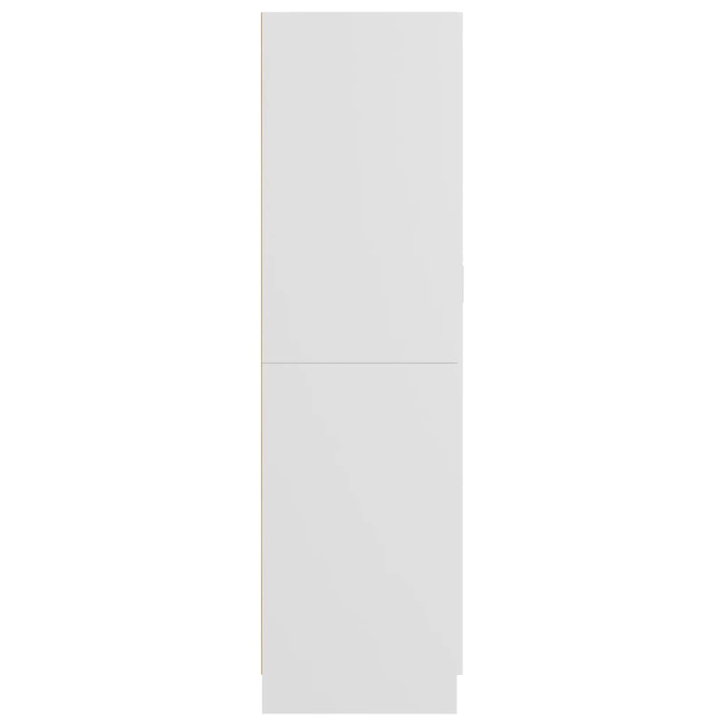 Guardaroba bianco 82.5x51.5x180 cm agglomerato