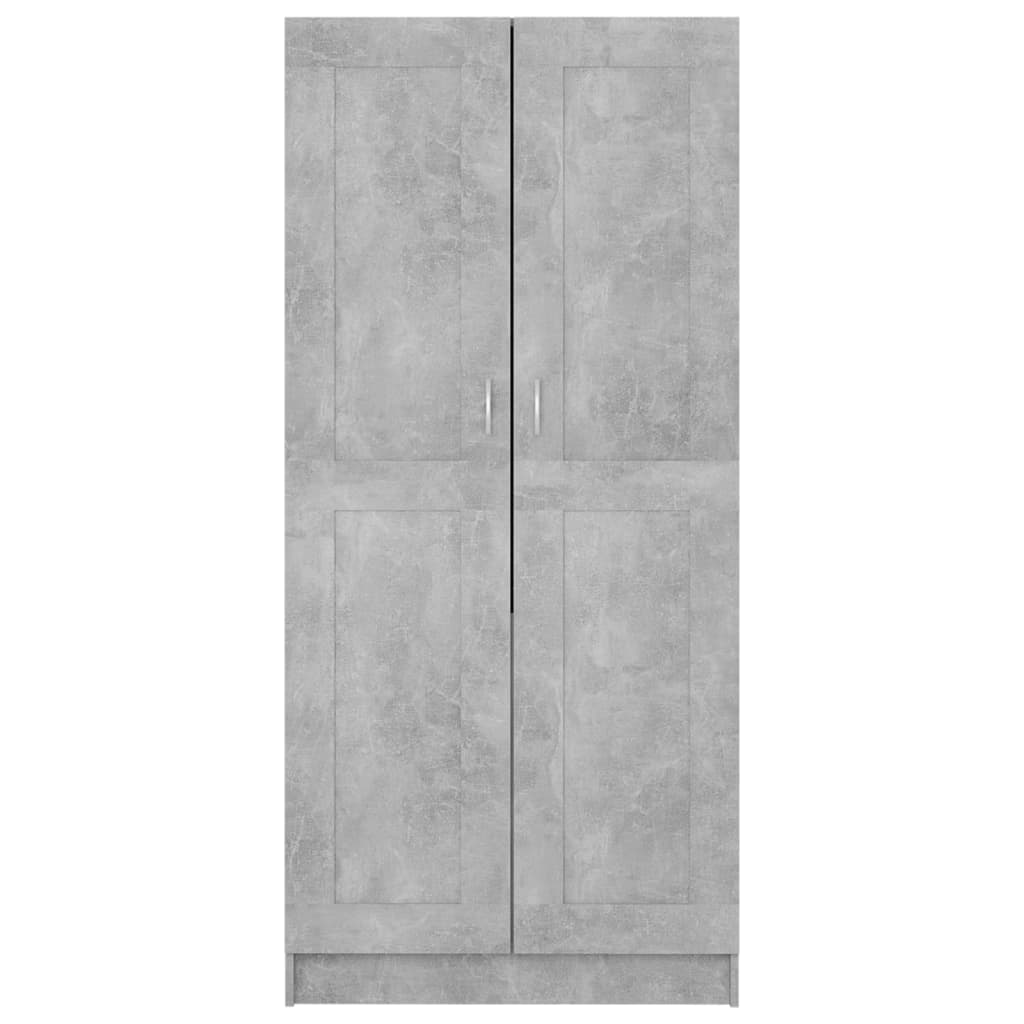 Concrete gray wardrobe 82.5x51.5x180 cm agglomerated