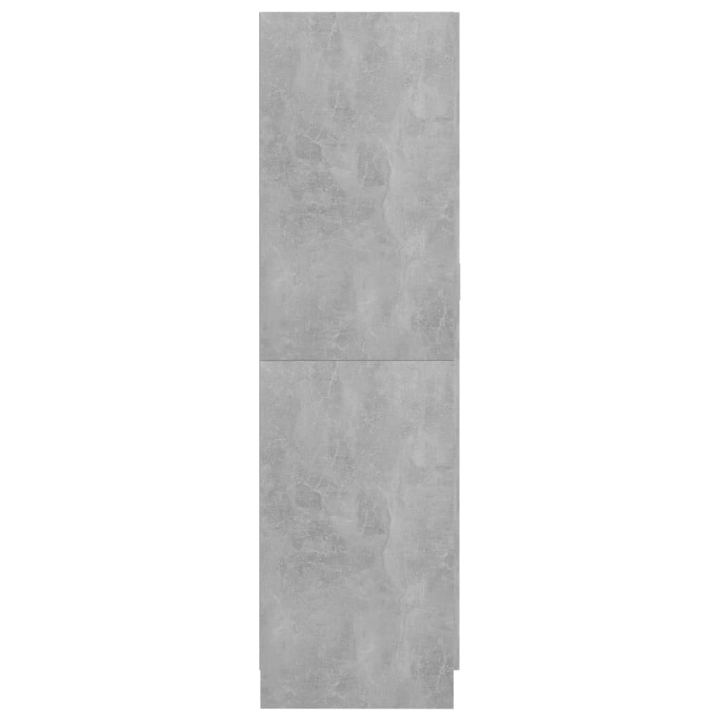 Garde-robe Gris béton 82,5x51,5x180 cm Aggloméré