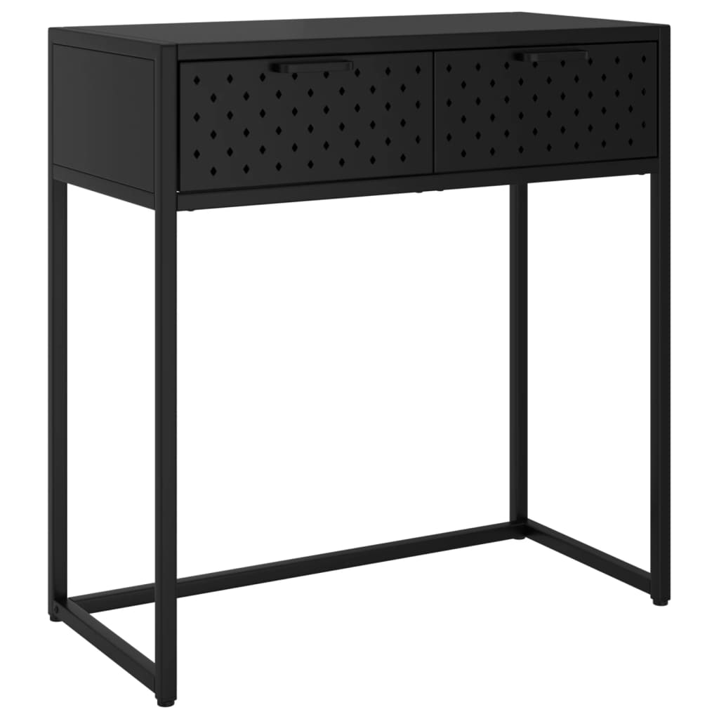 Black console table 72x35x75 cm steel