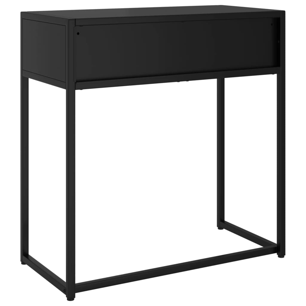 Black console table 72x35x75 cm steel