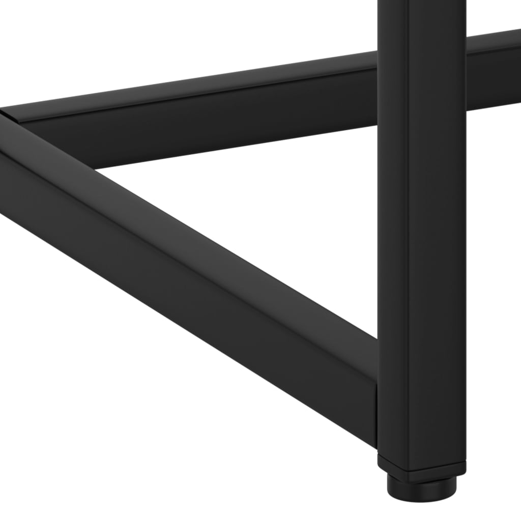 Table console Noir 72x35x75 cm Acier
